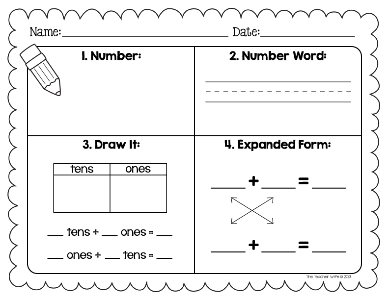 Number Sense Worksheet Grade 2