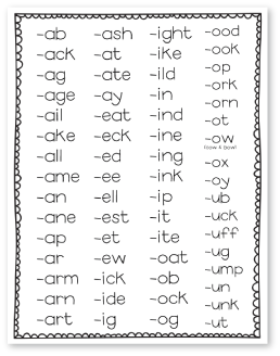 word family workbook – The Teacher Wife