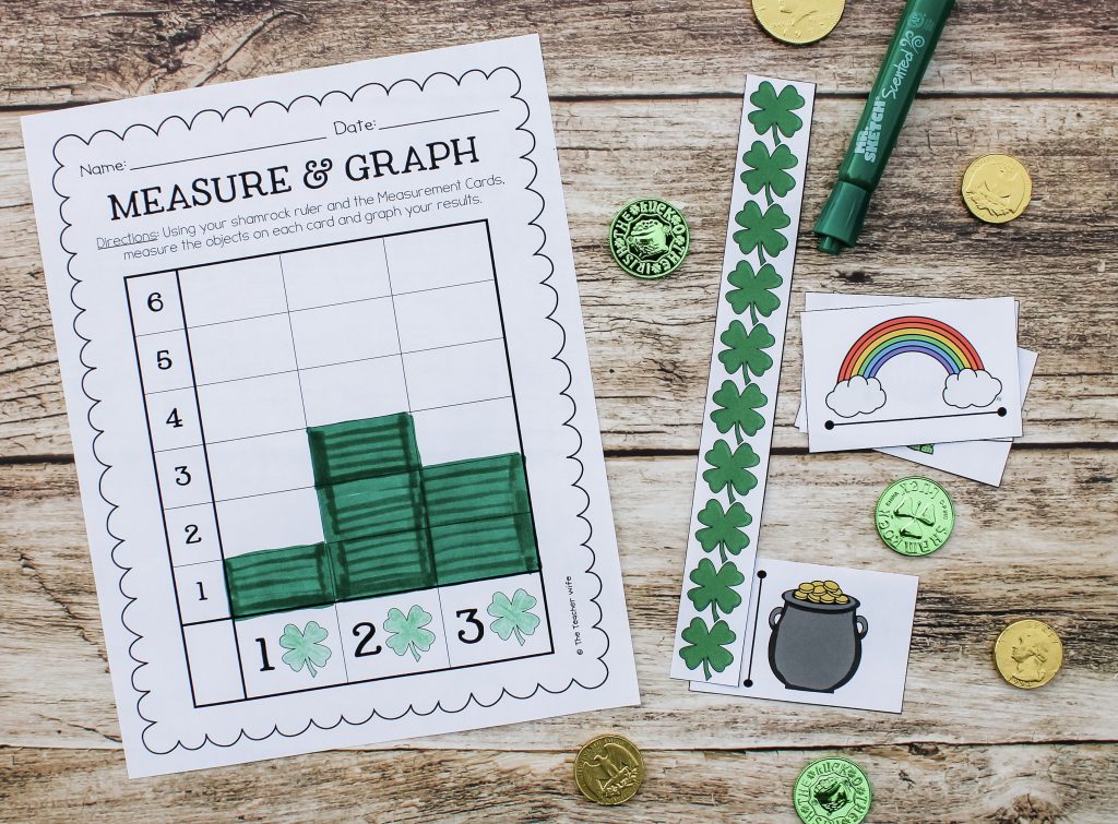 St Patrick’s Day measurement activity shamrock measuring