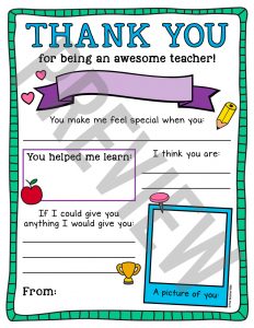 Teacher Appreciation Printable - The Teacher Wife